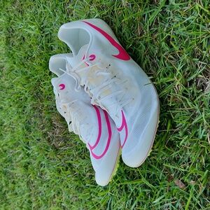 Nike Ja Fly 4 Size 15 Track & Field Spikes White Pink Bag & Tool DR2741-100